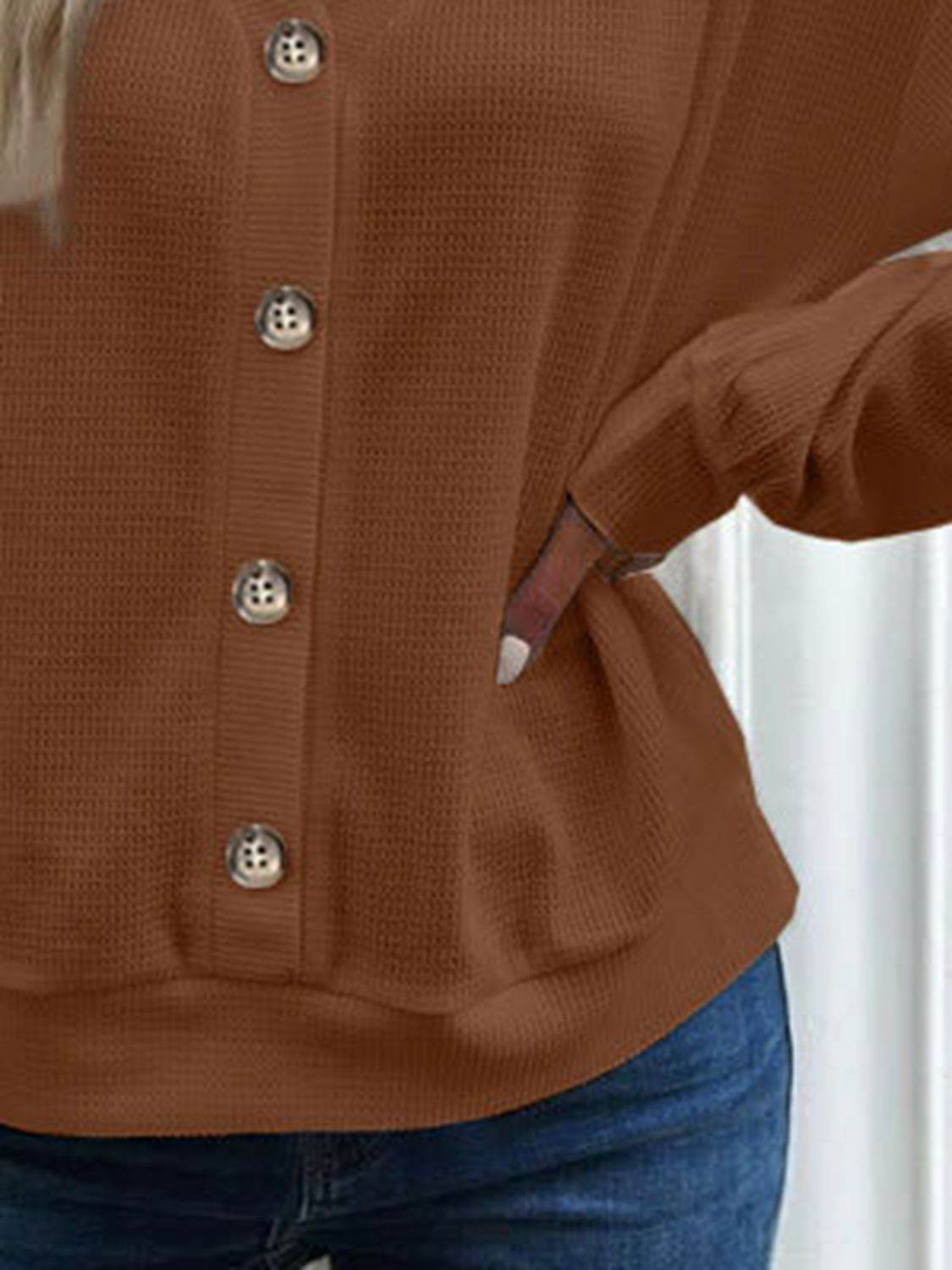 V-Neck Dropped Shoulder Blouse Trendsi 37dc0274362a40fb843e4b1a5dfefd44-Max