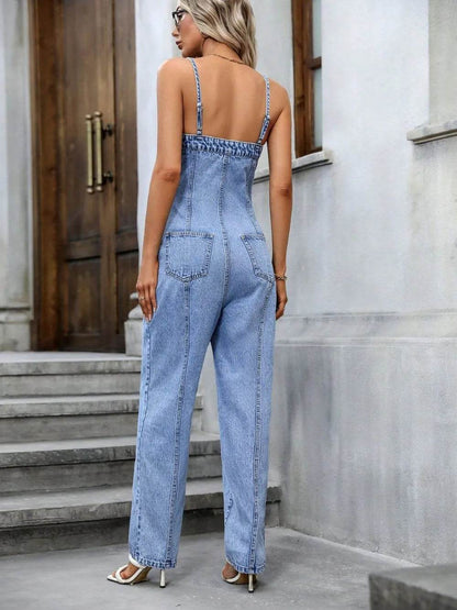 Spaghetti Strap Denim Overalls with Pockets Trendsi 37e13c74-6361-4ee1-b2c5-d416d3f37d5e-Max
