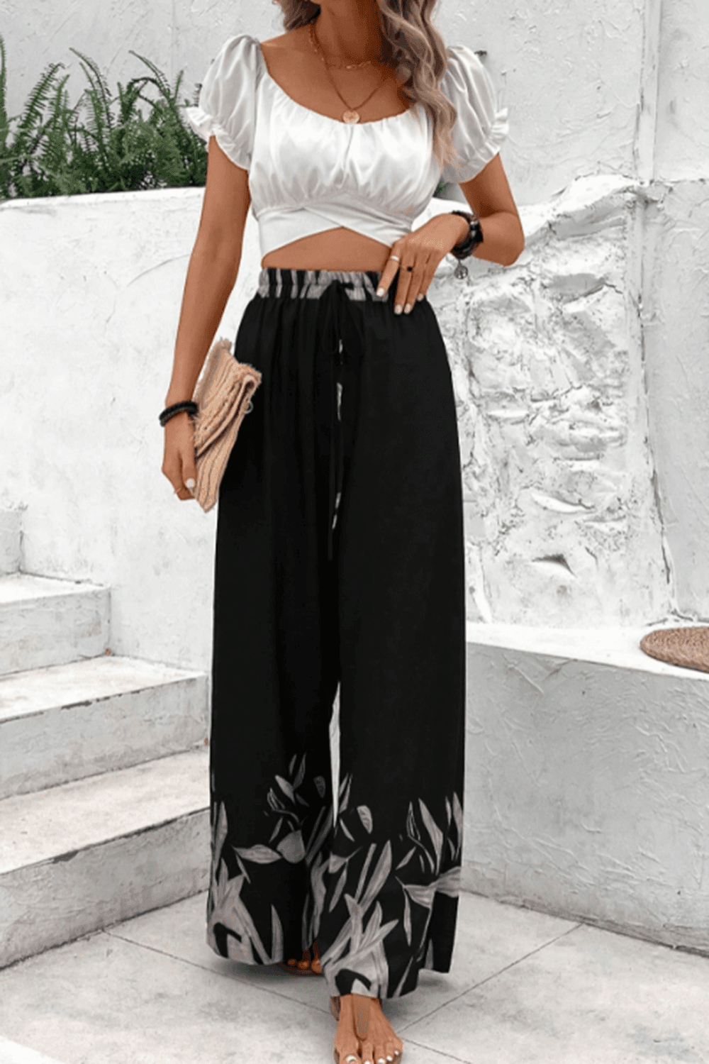 Honey Drawstring High Waist Relax Fit Long Pants Trendsi 387e8caeeead4d3e928d76e935fb29be-Max