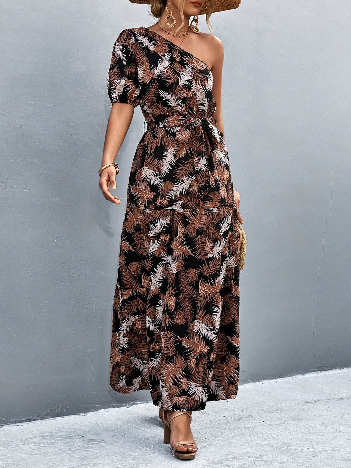 Printed Tie Waist One Shoulder Maxi Dress Trendsi 38aa22c7b4a4419489d4de9baec8fdae-Max