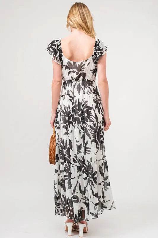 And The Why Ruffled Sleeve Tiered Floral Print Maxi Dress Trendsi 3900d5999fc34bf093ea9b8f495ba650-Max-Origin