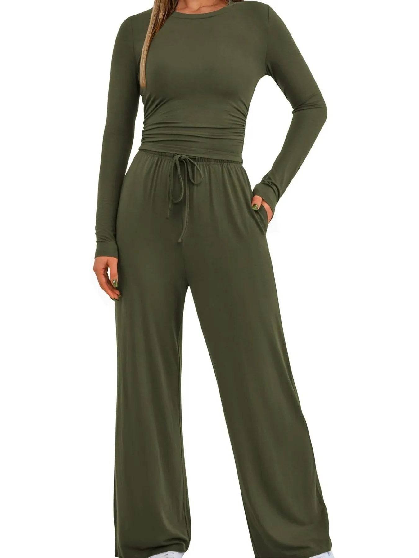 Round Neck Long Sleeve Top and Pants Set Trendsi 393a49c0532348fca1d209c1ff97d3b5-Max-Origin