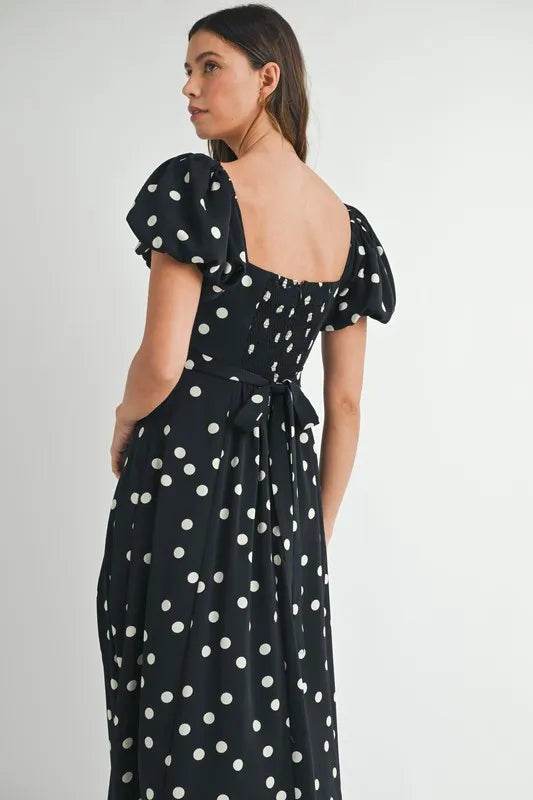 MABLE Polka Dot Puff Sleeve Midi Dress Trendsi 39913766bbbb473fa7996d4d333cf69a-Max-Origin