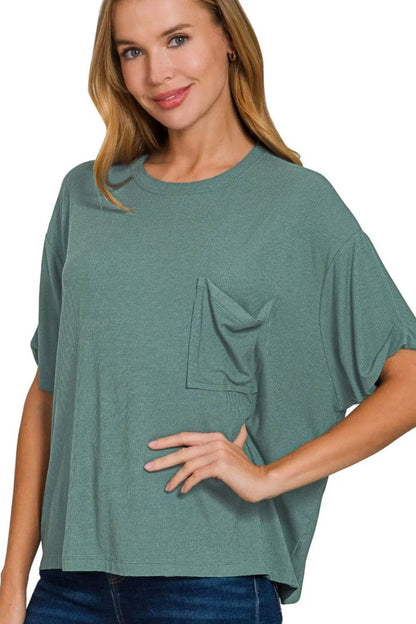 Zenana Oversized Ribbed Round Neck Short Sleeve Tee ASH JADE Trendsi 39afdb3b-199b-4ec5-9533-1b4e42860887-Max-Origin