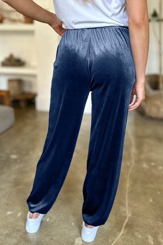 FAM-FAM Pocketed Elastic Waist Joggers Trendsi 39c21356-5643-455b-9ceb-7df03cb792cc-Max