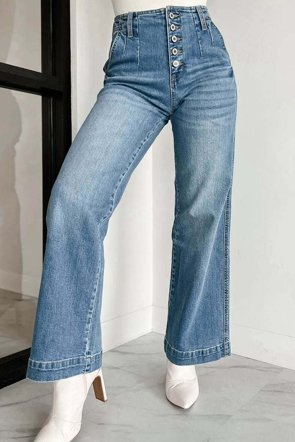 Button Fly High Waist Jeans Trendsi 39c5f937-3f6d-44c7-bb8d-e2978d2a1fb2-Max-Origin