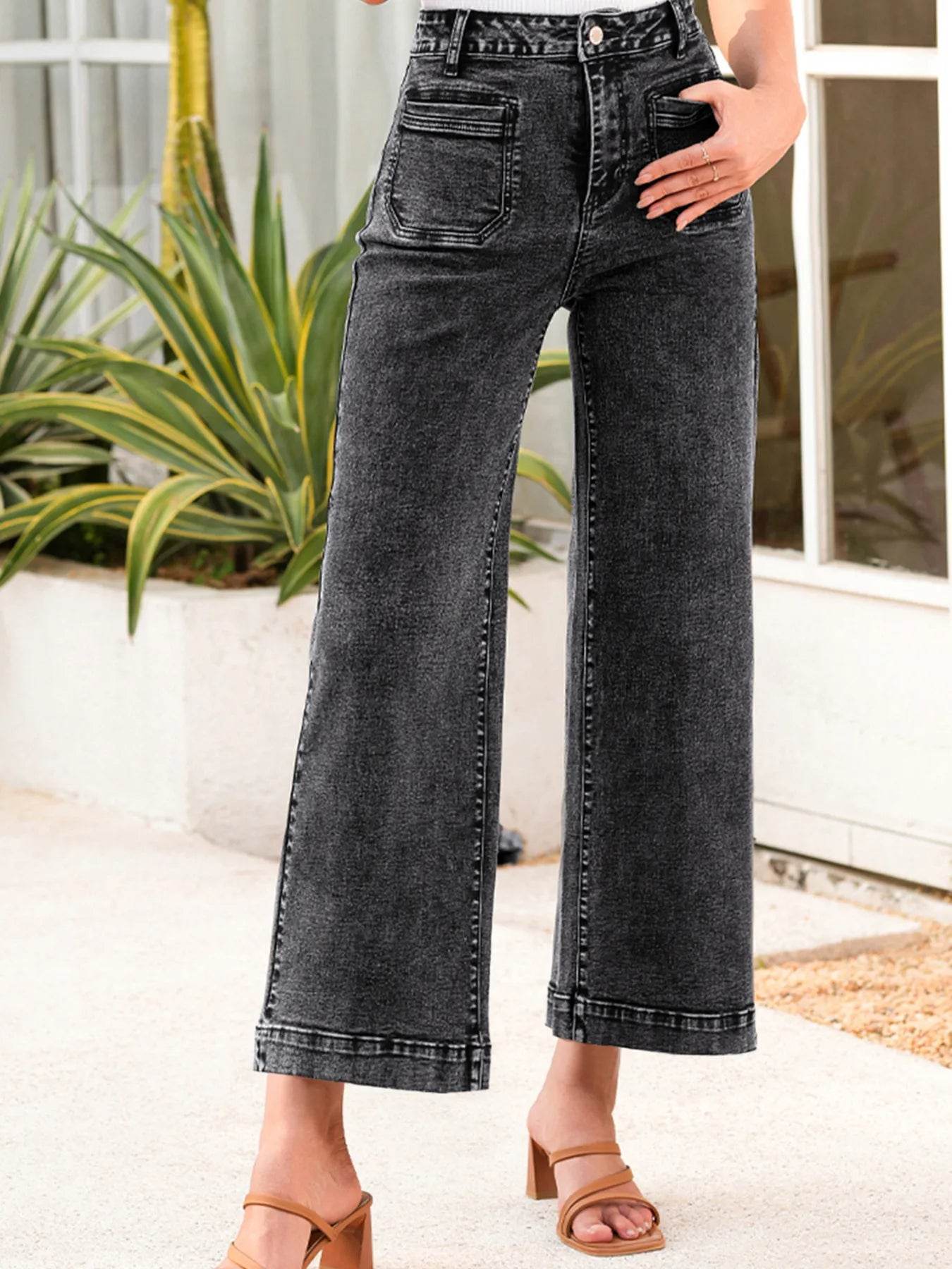 High-Waisted Wide Leg Washed Jeans Trendsi 39ded2fae4844d2388bb4ad4f7552a78-Max-Origin
