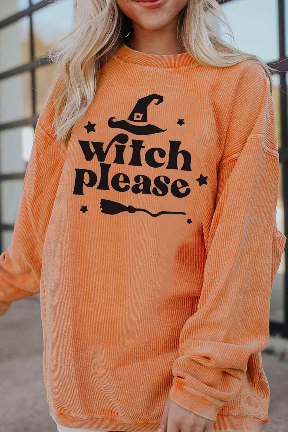 WITCH PLEASE Graphic Dropped Shoulder Sweatshirt Sherbet Trendsi 39e3add6e3d646c7a165f5194467dbd2-Max