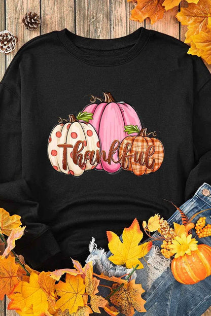 Pumpkin Graphic Round Neck Dropped Shoulder Sweatshirt Trendsi 3a2f91f7-e5b5-4165-9f8c-e33977615ff4-Max