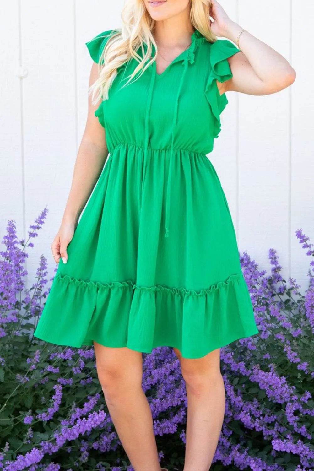 Ruffled Sleeveless Mini Dress Trendsi 3a738393-e5ae-4371-853b-50efc053bca7-Max
