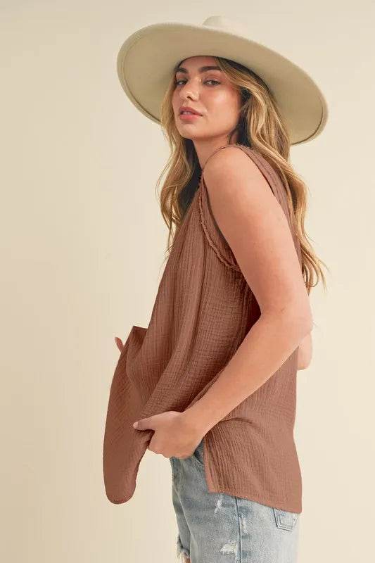 Aemi + Co V-Neck Wide Strap Tank Trendsi 3aa2b870-dd4c-4425-9a11-0e1f4a386851-Max