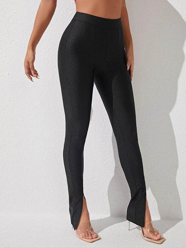 High Waist Slit Skinny Pants Trendsi 3b62118751464c3294a50ae35001c509-Max