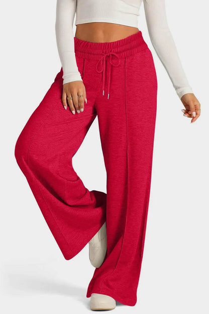 Drawstring Elastic Waist Wide Leg Pants Deep Red Trendsi 3b8a7e41-9de0-46e0-8a5c-7e0b4380897b-Max