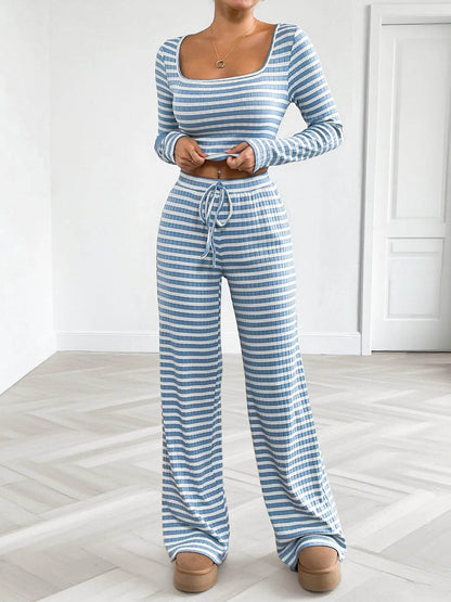 Striped Square Neck Long Sleeve Top and Pants Lounge Set Trendsi 3b96739c6f4b4c3892d344828556043f-Max-Origin