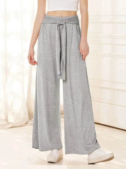 Tied Wide Leg Pants with Pockets Gray Trendsi 3bcb82a6-9bbf-4c62-a24c-eb1128ed458f-Max