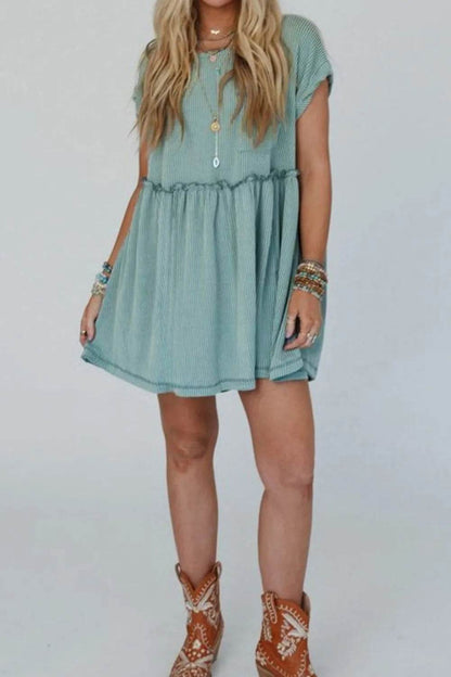 Frill Round Neck Cap Sleeve Mini Dress Trendsi 3bd75a8b-aa0b-4735-9730-8848f5d88358-Max-Origin