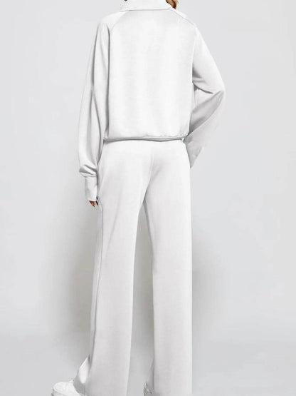 Half Zip Long Sleeve Top and Pants Set Trendsi 3bf175eb175e42ad8a0743c078b6ac34-Max-Origin