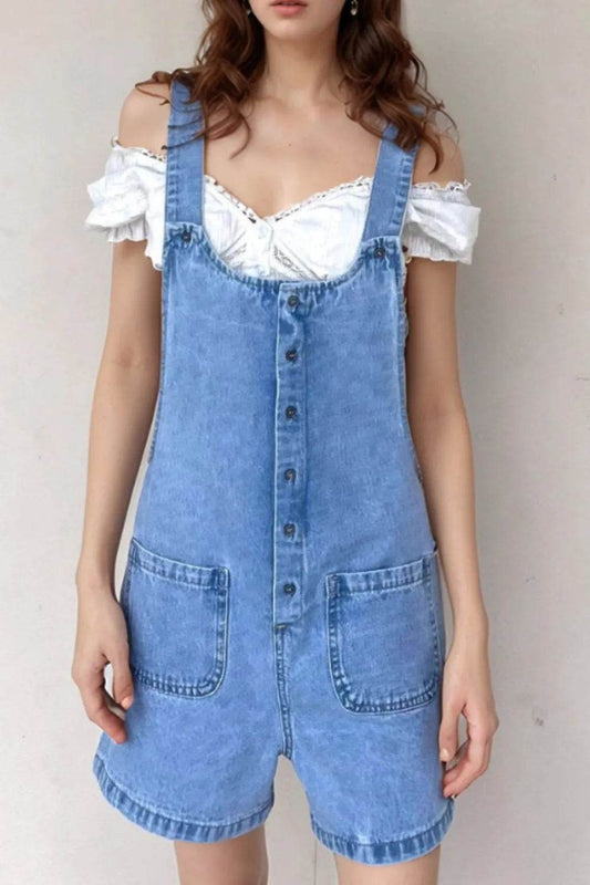 Button Front Denim Overall Shorts with Front Pockets Trendsi 3bf6b3d1-29fd-4755-80a6-edf930319507-Max-Origin