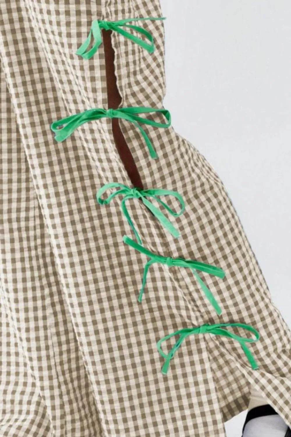 Side Tied Plaid Pants Trendsi 3bf8c65f-fc70-47a3-9154-b7e1fa2e6f56-Max