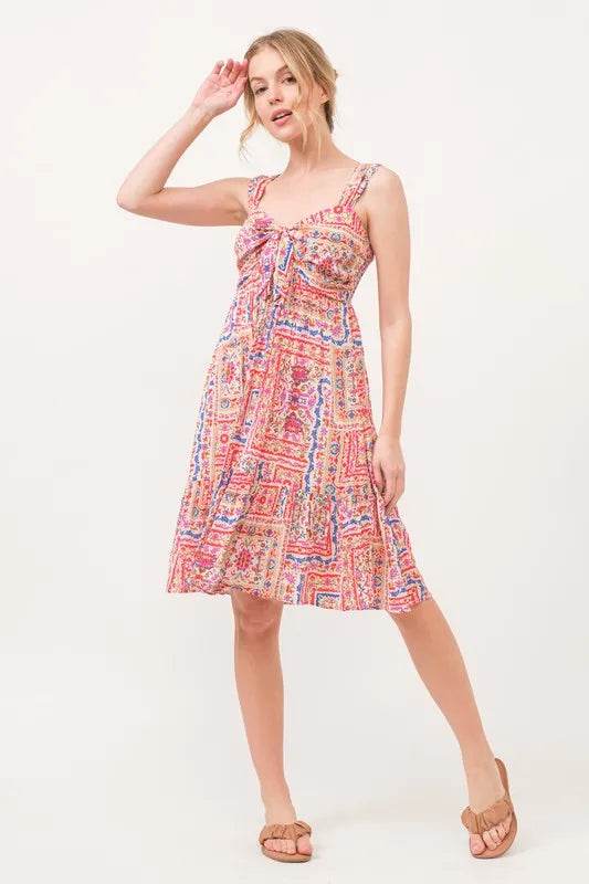 And The Why Tied Front Smocked Back Tiered Boho Printed Dress Trendsi 3c089c927ad2406fb4af80ce3d7bc2c0-Max-Origin