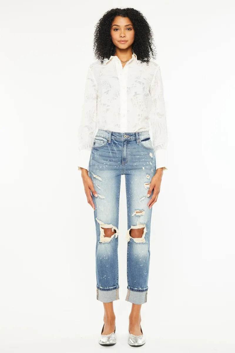 Kancan High Rise Distressed Boyfriend Fit Jeans Trendsi 3c0ad004-ef39-45a5-a5a2-d270c6e7c6da-Max-Origin