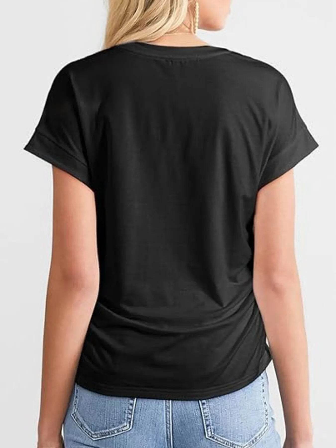 Round Neck Short Sleeve T-Shirt Trendsi 3cc928ce26db4d84ba044f95107b49cc-Max-Origin