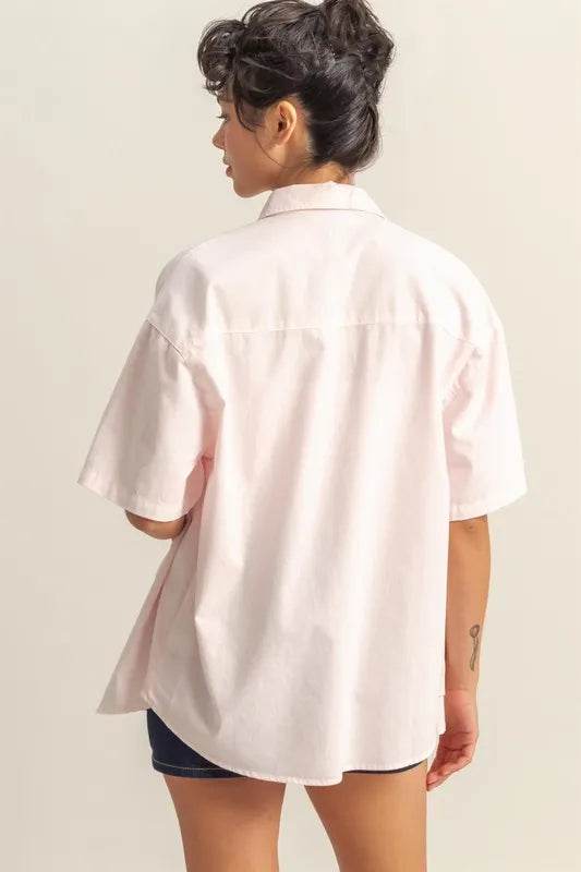 HYFVE Short Sleeve Button Down Oversized Shirt Trendsi 3cce31f9f6bb44779847439316999c39-Max-Origin