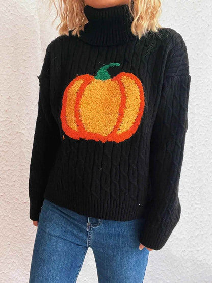 Pumpkin Turtleneck Long Sleeve Sweater Trendsi 3d0b7caaf82c42569b4920f19db890b0-Max-Origin