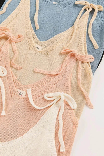 BiBi Tied Shoulder Solid Knit Top Trendsi 3d6dd87a-500f-4bfe-9069-edd864881779-Max-Origin