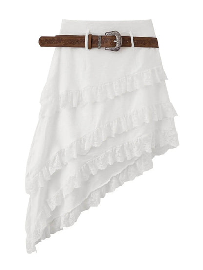 Asymmetrical Lace Ruffle Skirt White Trendsi 3da3ceef-2d7c-4687-94b4-90a2f742d52c-Max-Origin