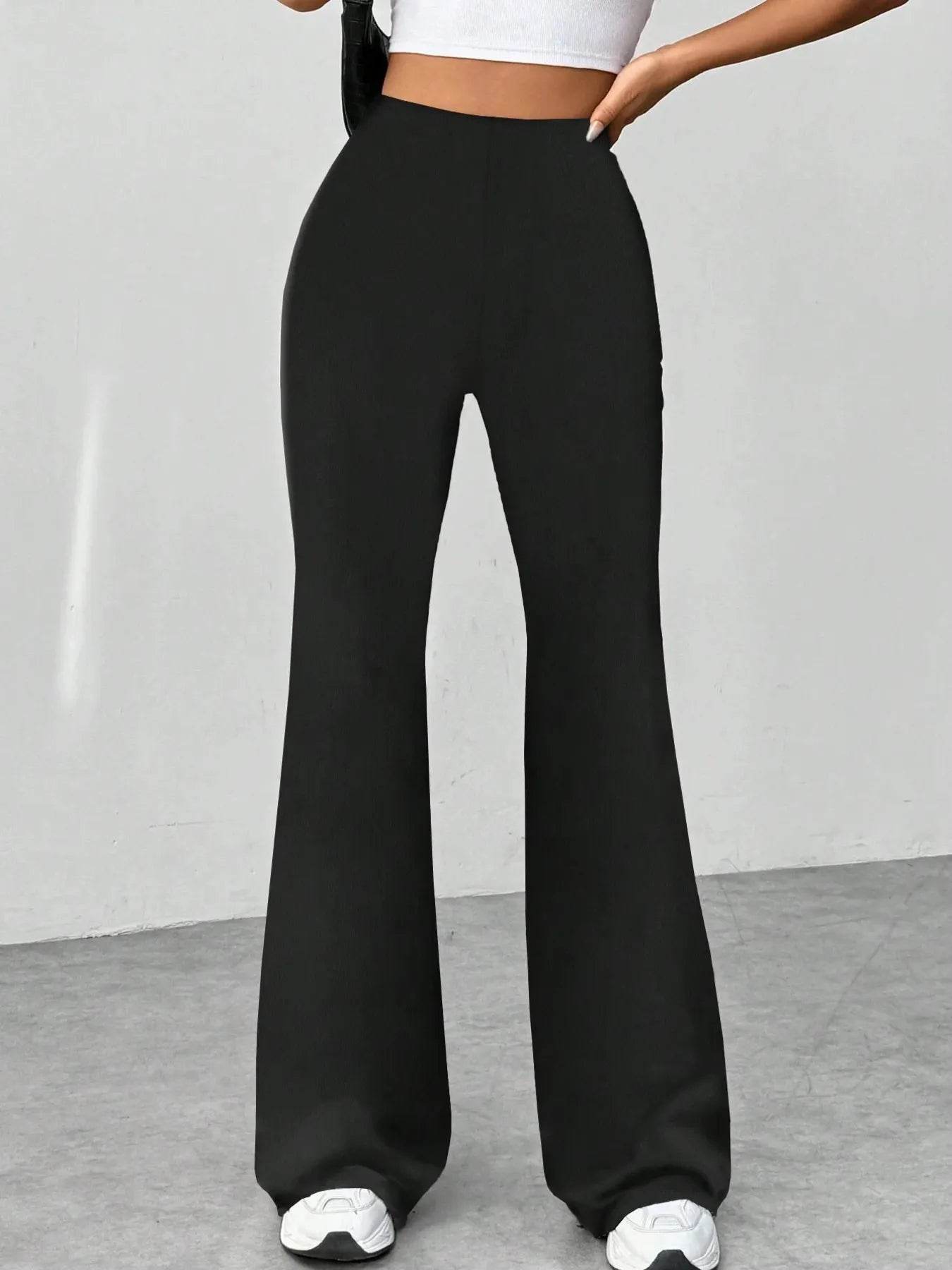 High Waisted Flare Pants Black Trendsi 3dd7dd19ffa54836bcca93ae34edcd6b-Max-Origin