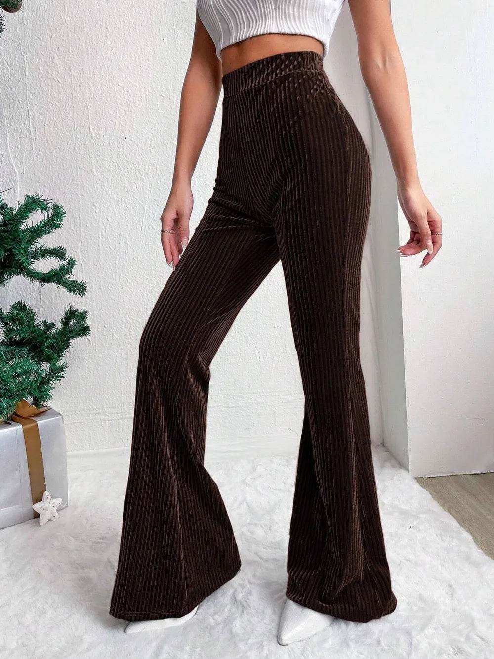 High Waist Flare Pants Trendsi 3e17d6bc-cd48-4d4e-a018-eebef7e40946-Max