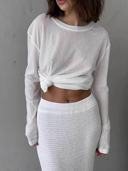Knotted Long Sleeve T-Shirt White Trendsi 3e8506e66ae64153aabe1add8cede47d-Max-Origin