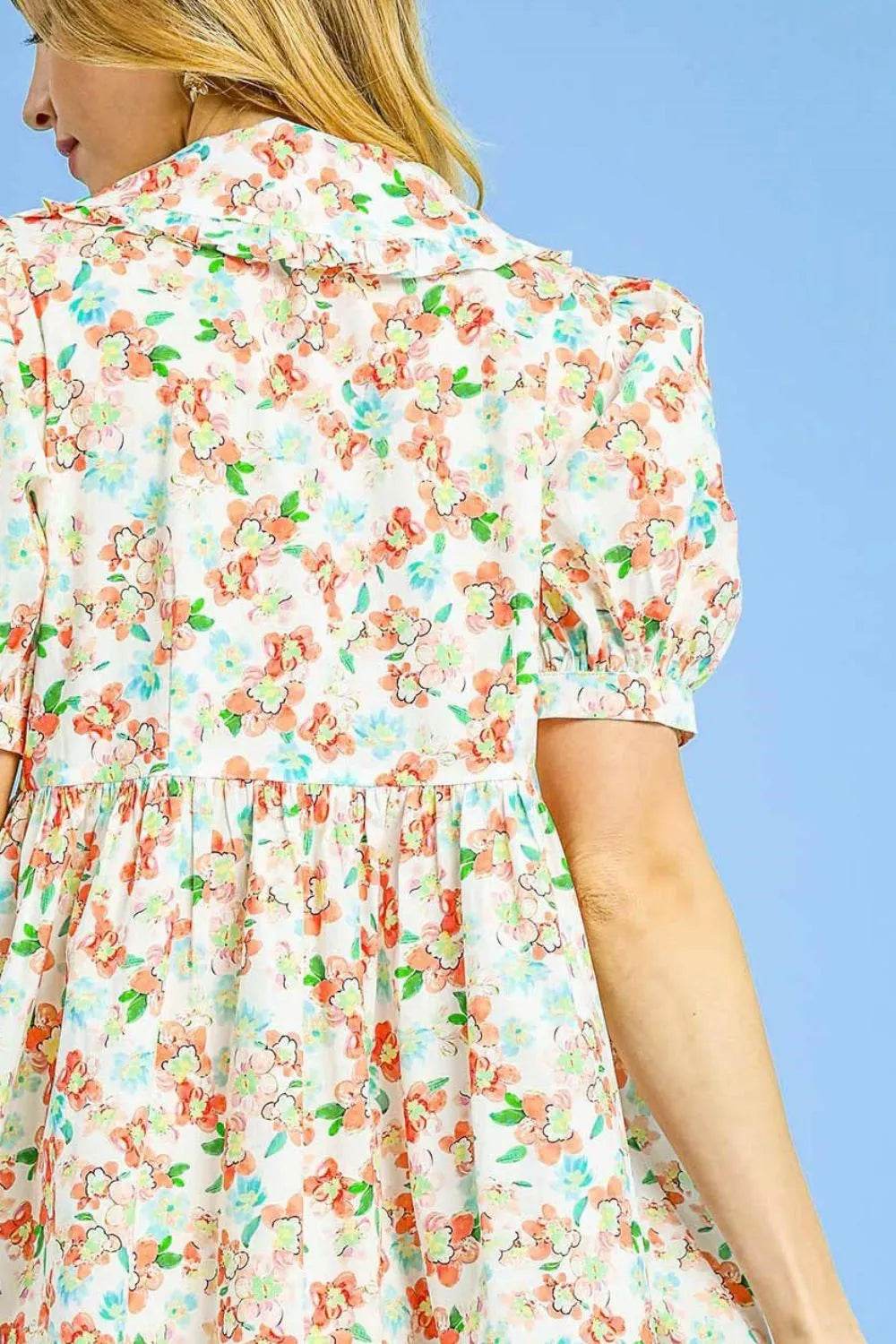Umgee Floral Print Puff Sleeve Tie Front Mini Dress Trendsi 3ef094a2-6a23-4c9b-b411-ed4dd0f4de1a-Max-Origin