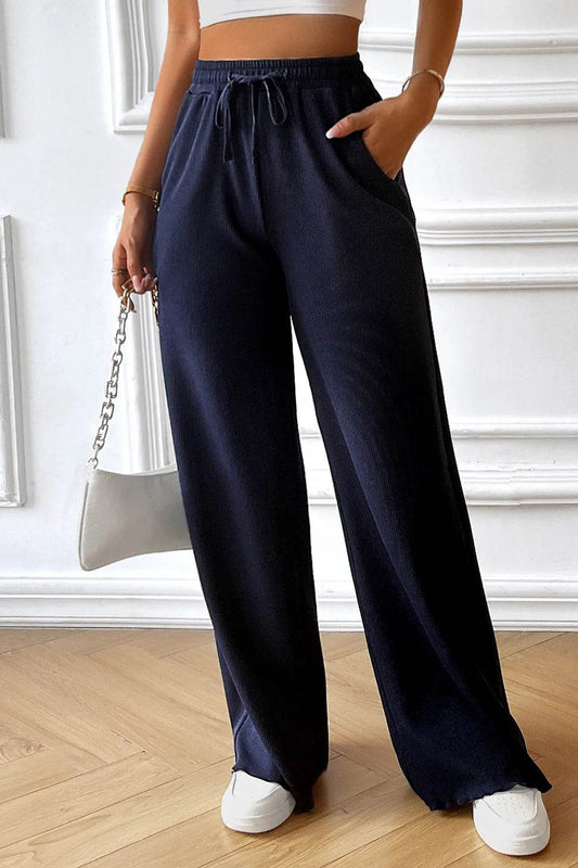 Devine Drawstring Wide Leg Pants with Pocketed Trendsi 3f8b7aec-591c-4786-a2fe-ef353720753d-Max