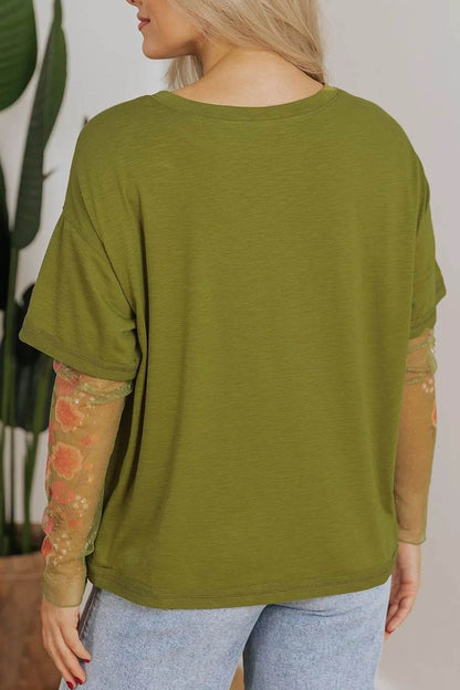 Round Neck Mesh Long Sleeve T-Shirt Trendsi 3fd35305-4792-4cd4-99b1-effec43acd97-Max-Origin