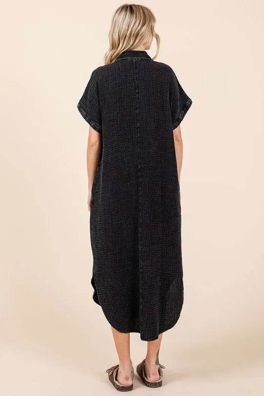 Mittoshop Mineral Wash V Neck Button Up Midi Shirt Dress Trendsi 3fd55ca3-677e-454a-b5a7-004ac204b609-Max
