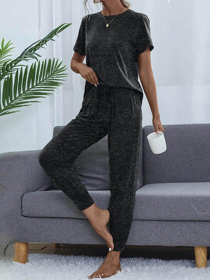Round Neck Short Sleeve Top and Pants Lounge Set Trendsi 3fe4b5207c0d4be99f184f07df5862bc-Max-Origin