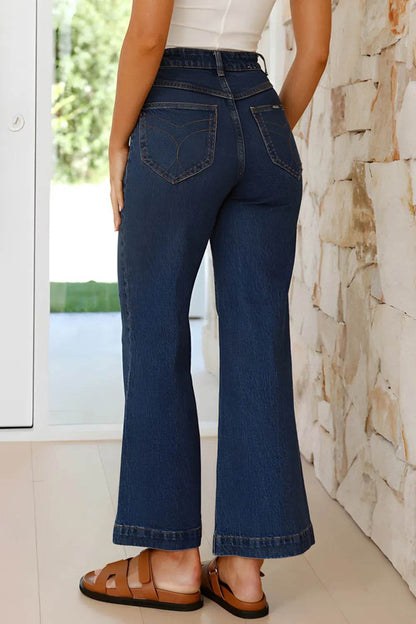 High Waist Bootcut Jeans with Pockets Trendsi 40013e2c-1ec1-4308-9fdd-0044045af70f-Max