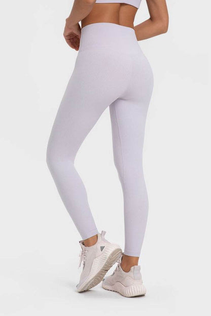 Millennia Highly Stretchy Wide Waistband Yoga Leggings Trendsi 4045b363fcc54bb5a8efd7df87103739-Max