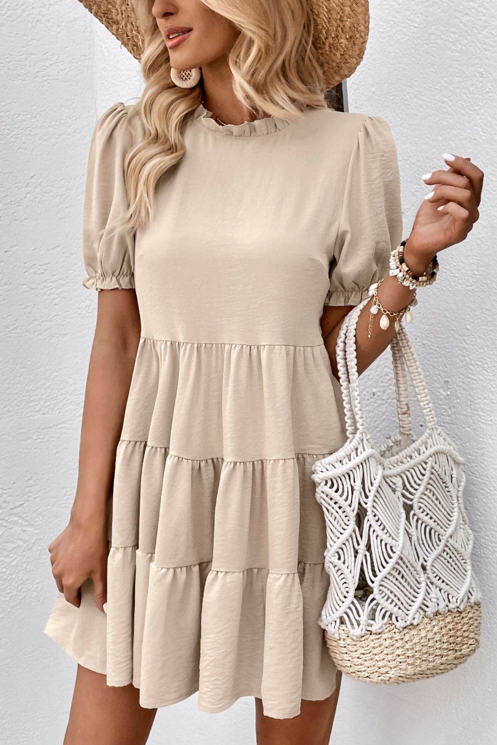 Perfee Puff Sleeve Tie Back Tiered Dress Trendsi 40535d6be1824e8ebda34eecacd4166b-Max