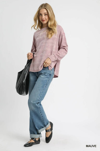 Umgee Textured Knit Long Sleeve Top Trendsi 405bd3ee-5079-4f9c-946b-67eb1105bff3-Max-Origin