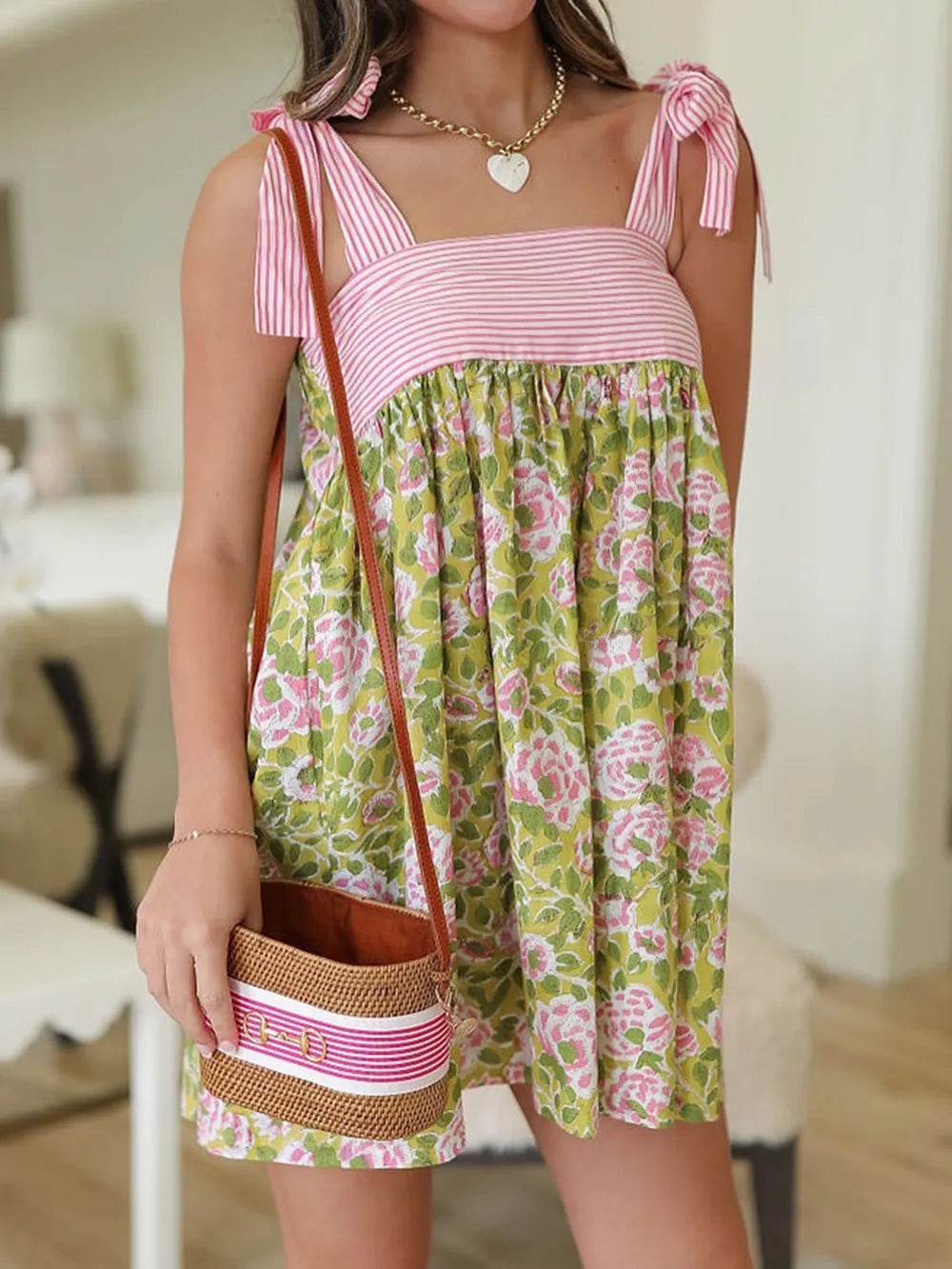 Printed Tie Shoulder Mini Cami Dress Trendsi 41445e80-f39f-42f9-8568-8fe1d74790c6-Max