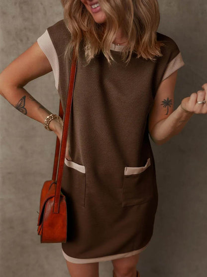 Round Neck Cap Sleeve Mini Dress Trendsi 41e9a4a3-43ee-4b65-bff0-6b8238760304-Max-Origin
