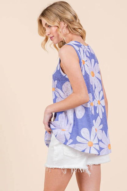 BOMBOM Floral Round Neck Tank Trendsi 4212a4d7-e880-4315-a07d-145d864f7a50-Max