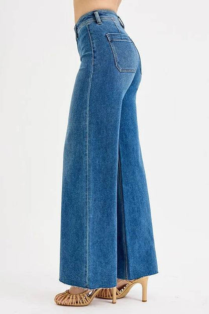 RISEN High-Waisted Wide Leg Jeans Trendsi 4216217a-d2d8-479c-bef1-433358d7cc32-Max-Origin