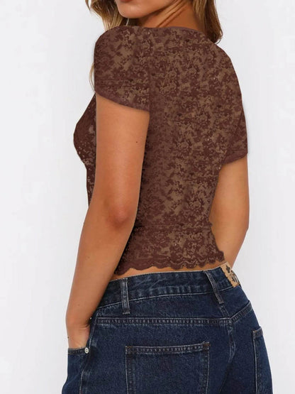 Lace Short Sleeve T-Shirt Trendsi 4218cc2b-55b3-4ebc-814a-0bb28903c2fc-Max-Origin