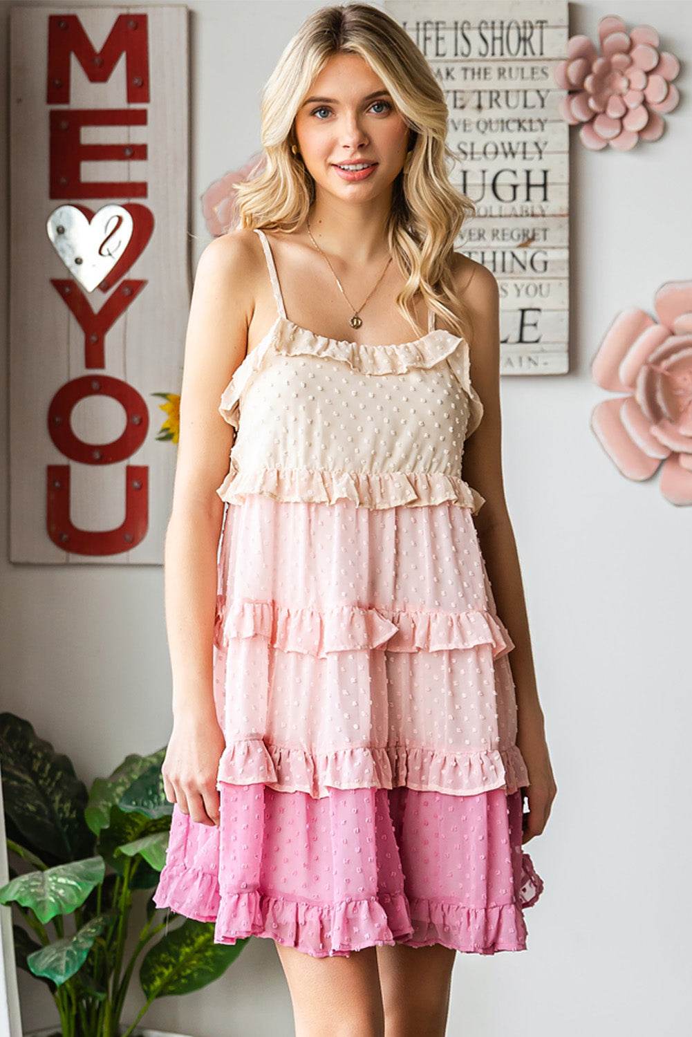 Color Block Swiss Dot Ruffled Tiered Spaghetti Strap Dress Trendsi 4249e74b503e4c76980d82ac0bb4076c-Max