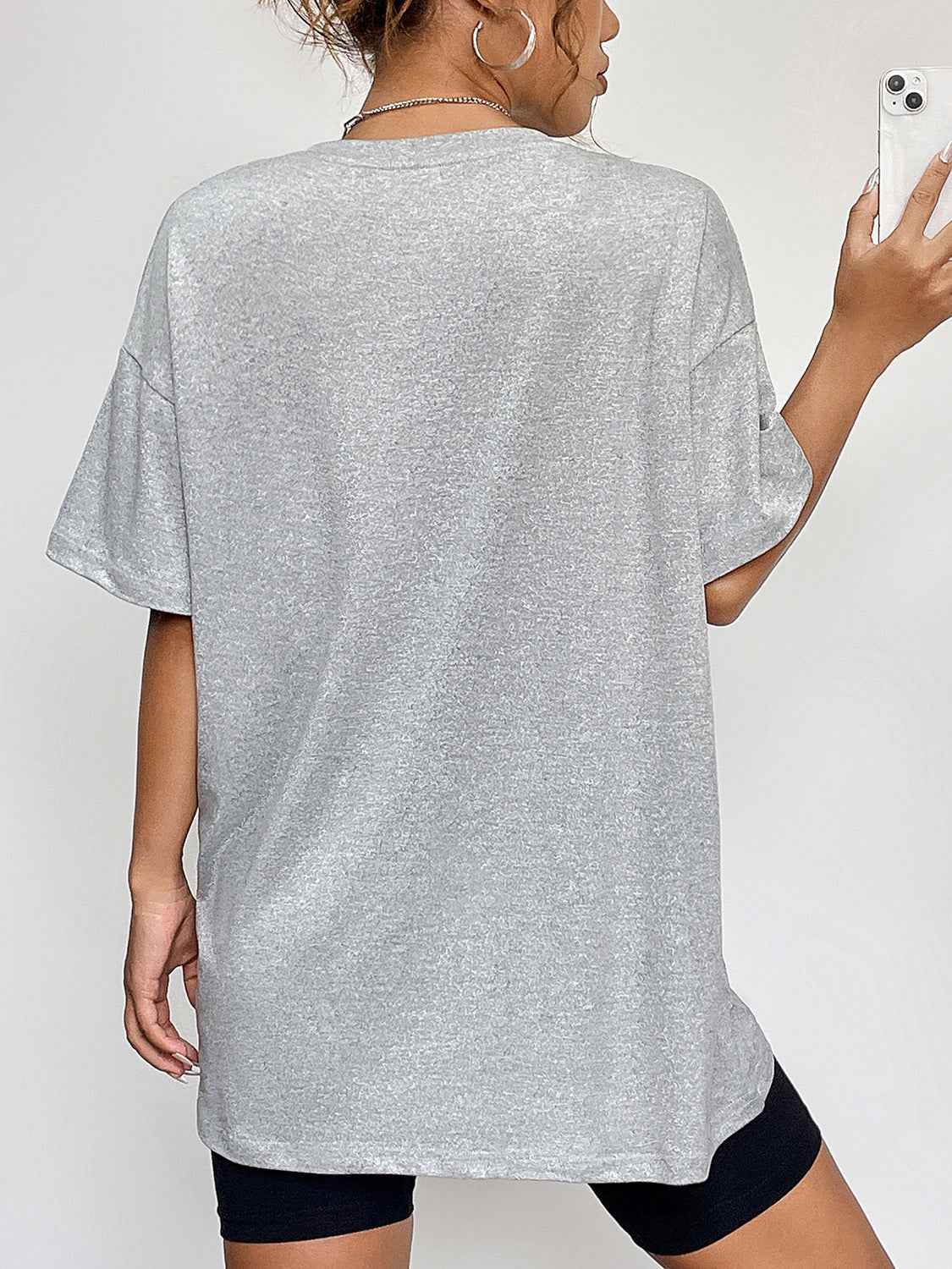 Round Neck Short Sleeve Ghost Graphic T-Shirt Trendsi 42efd58fd88a4178807ea84f9cead6bb-Max