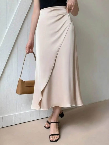 Asymmetric Wrap Midi Skirt with Fluted Hem Trendsi 42fb5fdffac74c2588428dbb61cdca50-Max-Origin